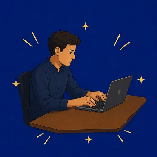 A quant working at a laptop, for a post on how ordinary choices change a backtest's conclusion.